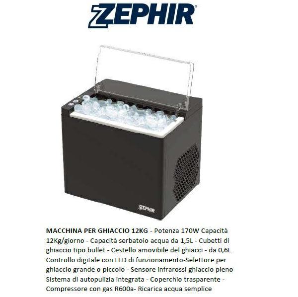 Macchina per Ghiaccio 170W 1,5L Nera 12L/Giorno
