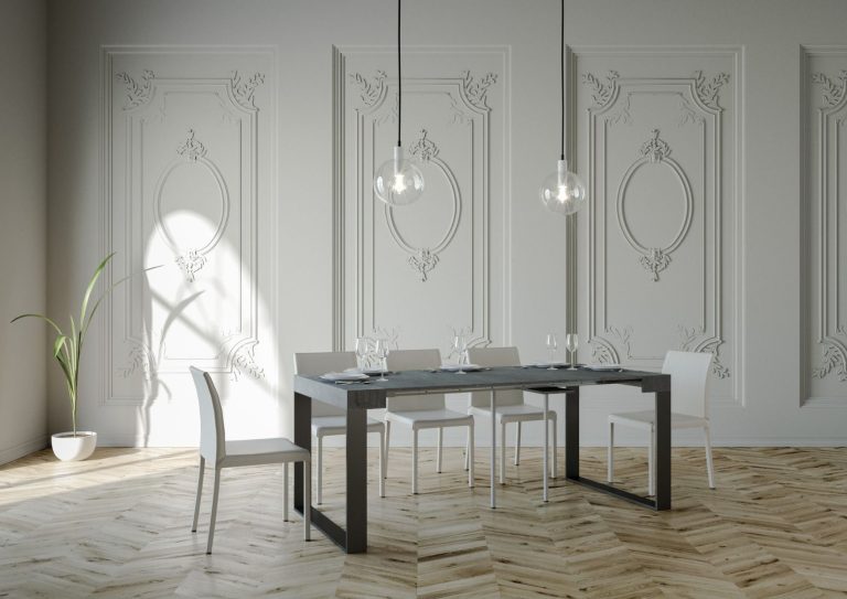 Itamoby Consolle Estensibile Elettra Premium Antracite con Struttura Robusta e Elegante