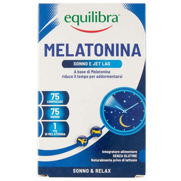 EQUILIBRA INTEGRATORE MELATONINA SONNO E JET LAG 75 COMPRESSE