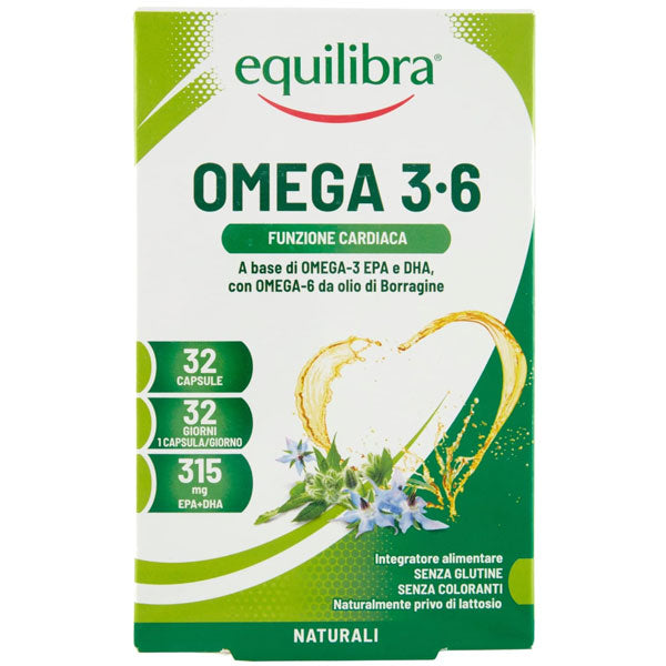 EQUILIBRA INTEGRATORE OMEGA 3-6 FUNZIONE CARDIACA 32 CAPSULE