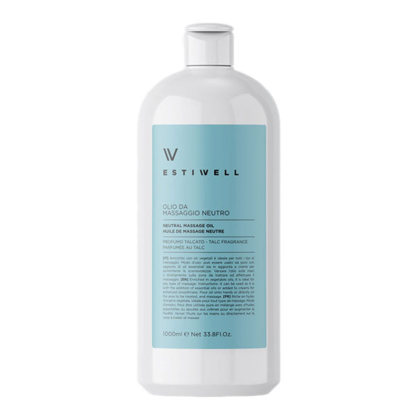 ESTIWELL OLIO MASSAGGIONEUTRO PROFUMO TALCATO 1000 ML