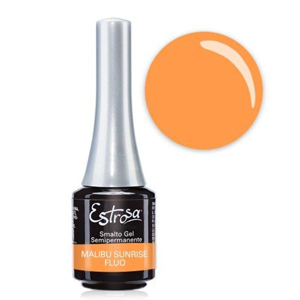 ESTROSA SMALTO GEL SEMIPERMANENTE MALIBU SUNRISE FLUO 7 ML
