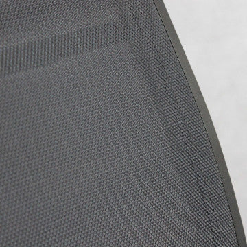 Poltrona struttura alluminio verniciato, seduta textilene, 56x65x87 cm