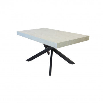 Tavolo allungabile piano MDF melaminico effetto legno 160/240 x 90 cm