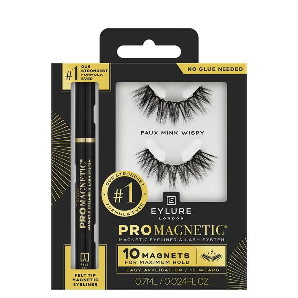 EYLURE PRO MAGNETIC EYELINER & LASH SYSTEM WISPY 10 MAGNETS