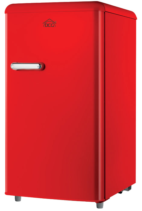 Frigorifero Monoporta Retro 100 Litri Rosso