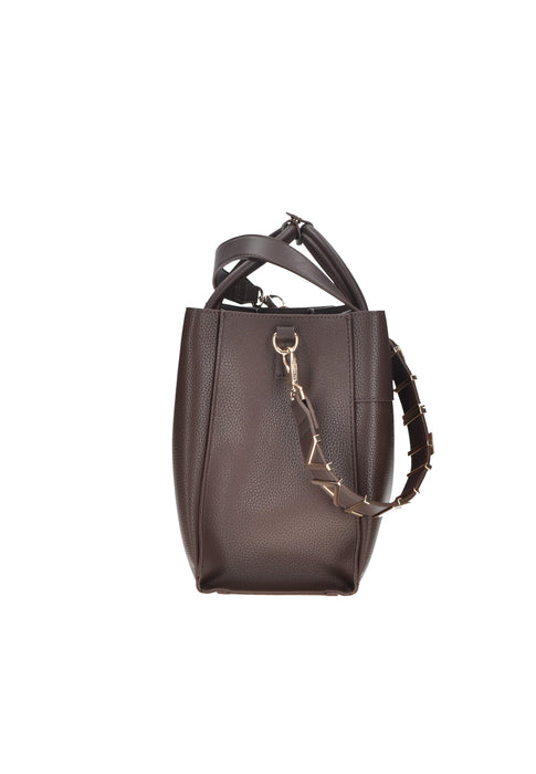 Shopping Alexia In Ecopelle Con Logo Minimal Sul Frontale Valentino Bags Misure 27x35x14 Cm Tracolla Rimovibile