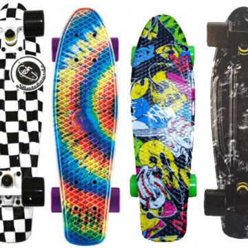 Skateboard in polipropilene con truck alluminio e ruote poliuretano ABEC-7