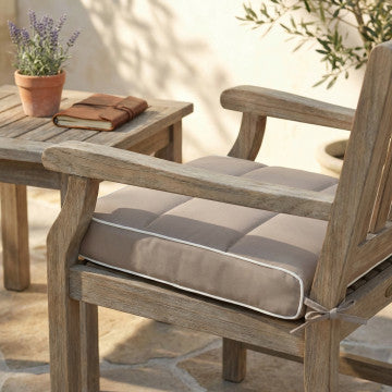 Cuscino seduta sfoderabile poliestere idrorepellente 40x40 cm spessore 8