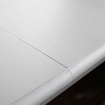 Tavolo allungabile rotondo legno bianco 150/190 cm diametro 100 cm
