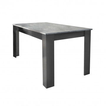 Tavolo Pepper Rettangolare Effetto Cemento 138x80x75h cm