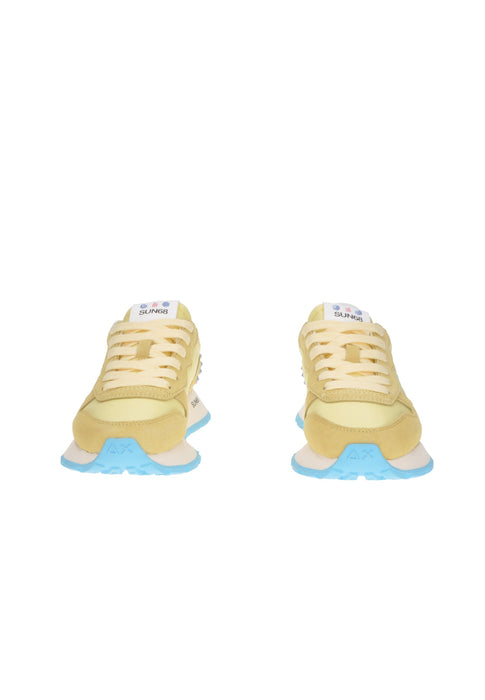 SUN68 Niki 2.0 Solid Sneaker In Pelle E Tessuto Con Lacci Sottopiede Imbottito E Fondo Gomma