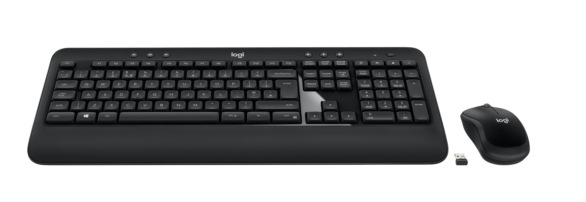 Kit Tastiera e Mouse Senza Fili Nero Logitech MK540