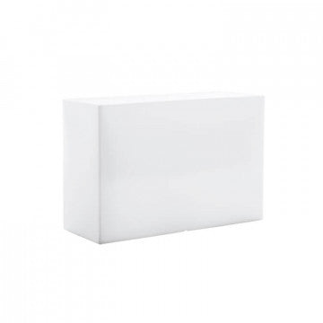 Fioriera in polipropilene 80x35x50 cm con illuminazione LED RGB e batteria solare