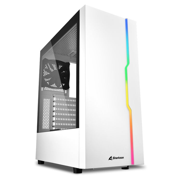 Custodia Gaming Sharkoon RGB Middle Tower Bianca USB 3.0