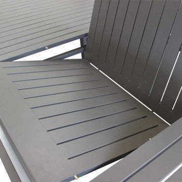 Tavolo allungabile in alluminio verniciato 220/280 x 100 cm