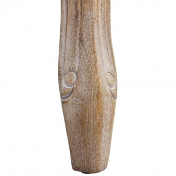 Sgabello in legno e velluto grigio, dimensioni 50x36x47 cm