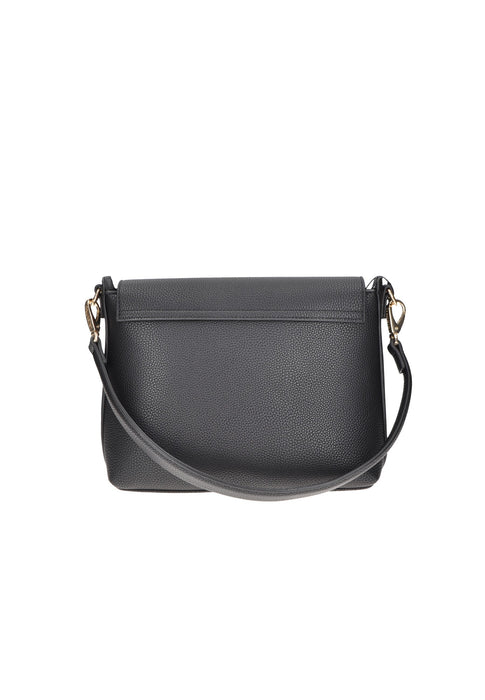 Valentino Bags Borsa A Spalla In Ecopelle Con Chiusura A Patta E Logo Frontale Tracolla In Tessuto 27x20x11 Cm