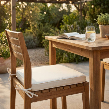 Cuscino seduta sfoderabile idrorepellente poliestere 50x45 cm spessore 4
