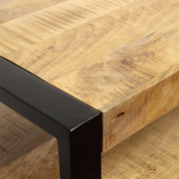 Mobile in legno di mango con 4 ante, 180x40x90 cm, struttura in metallo