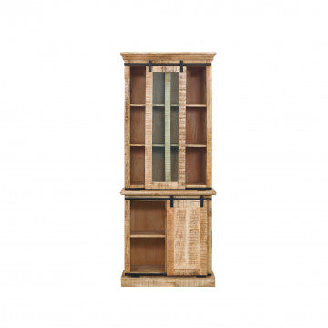 Mobile in legno di mango con 3 ante - 85x50x210 cm