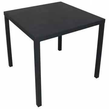 Table empilable Manchester 80 x 80 en acier thermolaqué