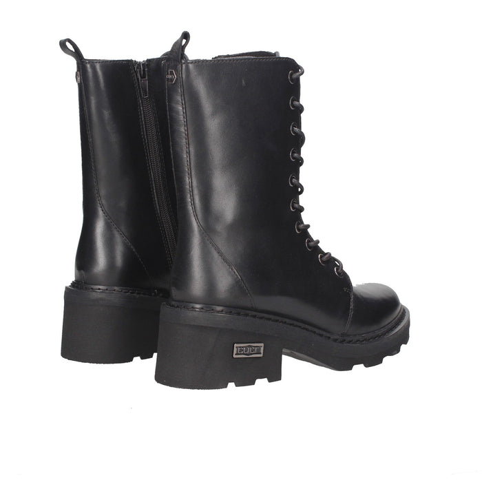 Stivali Grace Mid 3339 In Pelle Con Chiusura Laccio E Cerniera Laterale Sottopiede Imbottito Suola Gomma Tacco 6 Cm