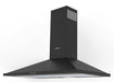 Cappa Eolo 90CM Nero in acciaio nero opaco con design moderno, ventola superiore e luci integrate, ideale per cucine eleganti e funzionali