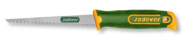 Seghetto Cartongesso 150MM con lama affilata e impugnatura ergonomica verde e gialla, ideale per tagli precisi su cartongesso. Disponibile online su eurogross.