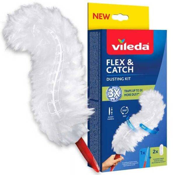Piumino Flex Manico Corto - Cattura 3x Più Polvere