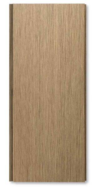 Pannello murale SPC in legno Rovere, superficie liscia, dimensioni 280x60x0,8 cm, ideale per rivestimenti eleganti e resistenti.