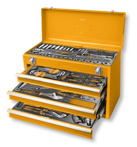 Cassetta Portattrezzi in Metallo 132 Pezzi Completa Professionale