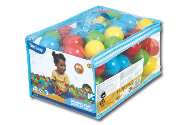 Sacca 100 palline colorate Ø 5,85 cm – Gioco per bambini e piscina di palline