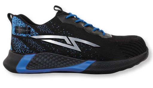 Scarpa sicurezza S3 bassa metal free Nero/Blu taglia 46 con puntale composito e tomaia traspirante, ideale per ambienti industriali.