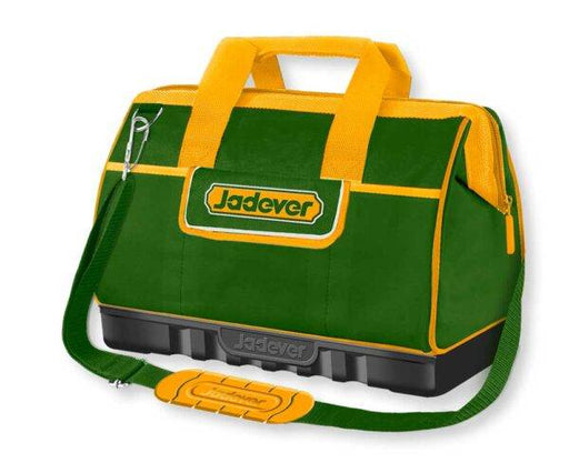 Borsa portattrezzi Jadever con manici gialli, tracolla regolabile, scomparti esterni e interni, resistente e compatta, SKU: J/JDTG3216
