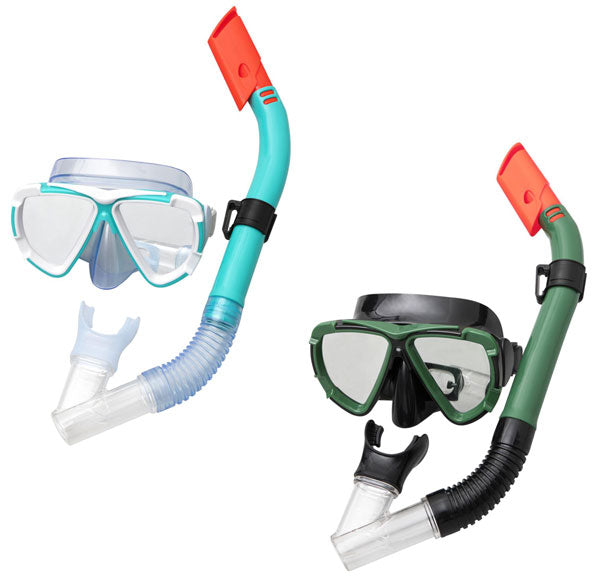 Set Maschera con Boccaglio “Ocean” 14+ Anni, Vetro Temperato, Dry-Top