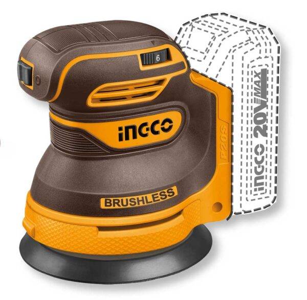 Levigatrice Rotorbitale a Batteria 20V Nuda – Linea P20S, Motore Brushless