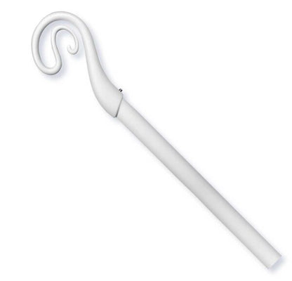 Bastone per tende in acciaio estensibile con gancio a spirale, colore bianco, lunghezza regolabile da 120 a 210 cm, resistente e raffinato
