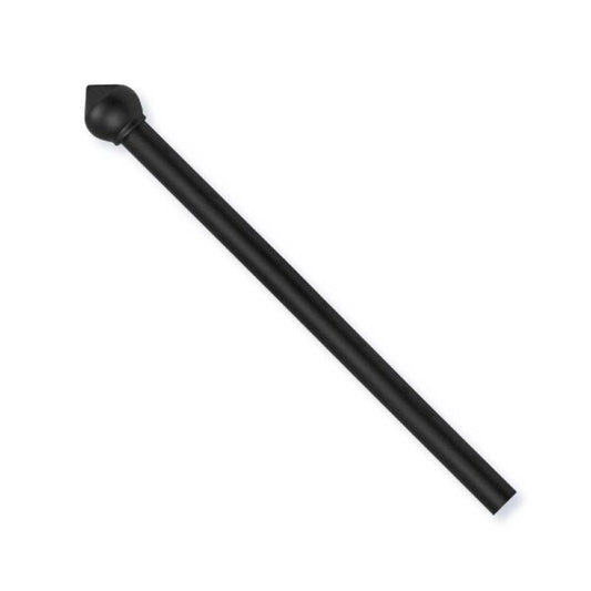 Bastone per tende in acciaio nero estensibile da 120 a 210cm con terminale bulbo, resistente e versatile per arredare le finestre di casa.