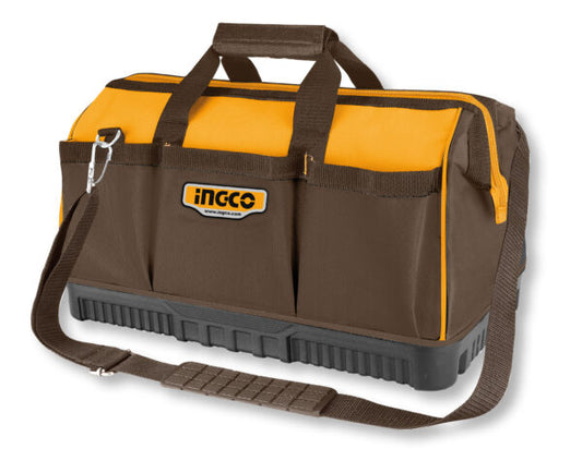 Borsa portattrezzi Ingco 41x25x26 cm, rigida, base rinforzata, tracolla