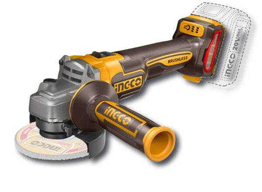 Smerigliatrice 115mm 20V Brushless P20S solo corpo, 3 velocità