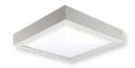 Cornice plafone LED bianca quadrata Beghelli, dettaglio del design in plastica, perfetta per illuminazione moderna, dimensioni 600x600 mm, SKU: BEGH-20089