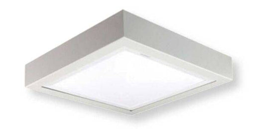 Cornice plafone LED bianca quadrata Beghelli, dettaglio del design in plastica, perfetta per illuminazione moderna, dimensioni 600x600 mm, SKU: BEGH-20089