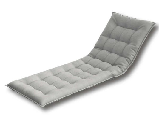 Cuscino per Lettino 186x62 cm - Cotone Trapuntato, Grigio