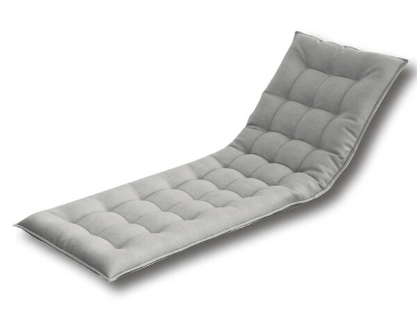 Cuscino per Lettino 186x62 cm - Cotone Trapuntato, Grigio