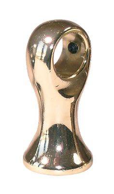 Supporto Zama per tubi decorativi in metallo placcato oro, forma ergonomica con foro per fissaggio, elegante e resistente