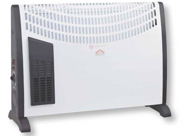 Termoconvettore Elettrico 2000W con Timer e Funzione Turbo