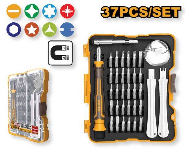 Set 37 Cacciaviti di Precisione Ingco - Bit S2