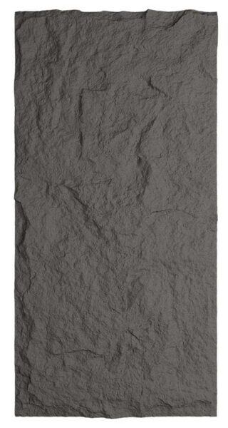 Pannello decorativo murale 3D effetto pietra in PU scuro, superficie testurizzata e naturale, per ambienti eleganti, dimensioni 120x60 cm