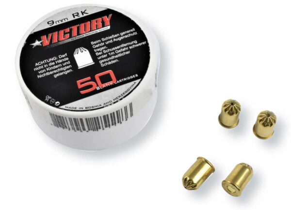 Munizioni a Salve Centre Fire Calibro 380/9mm per Revolver - 50 Pz